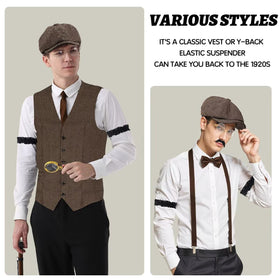 VillbeCoser detective vest delivers period-style elegance for themed events.