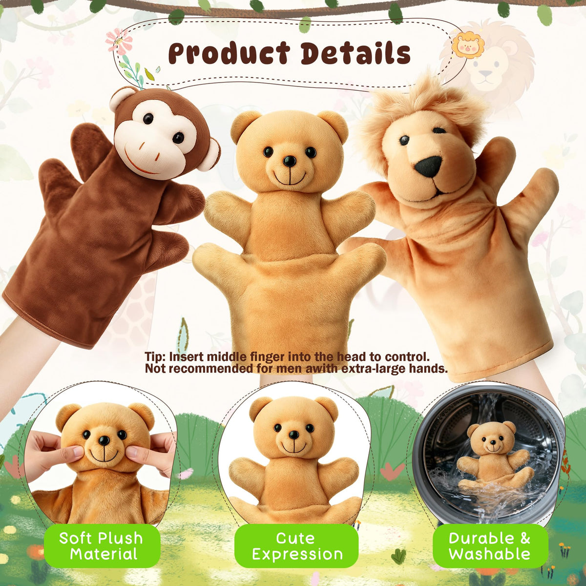 ViLSOM hand puppet horse supports playful narratives and family fun.