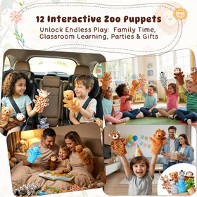 ViLSOM hand puppet lion encourages bold characters and group performances.