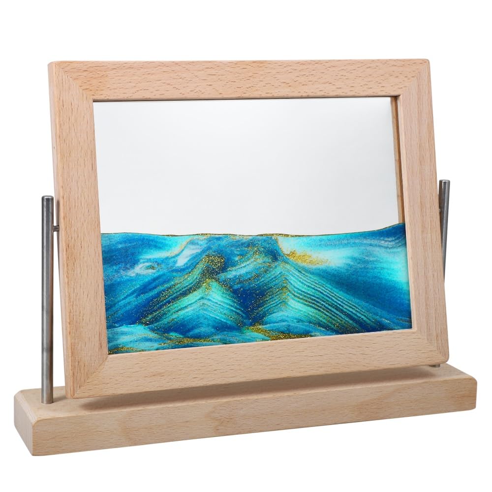 Vindar dynamic sand art picture rotating clouds for a calming desk focal point