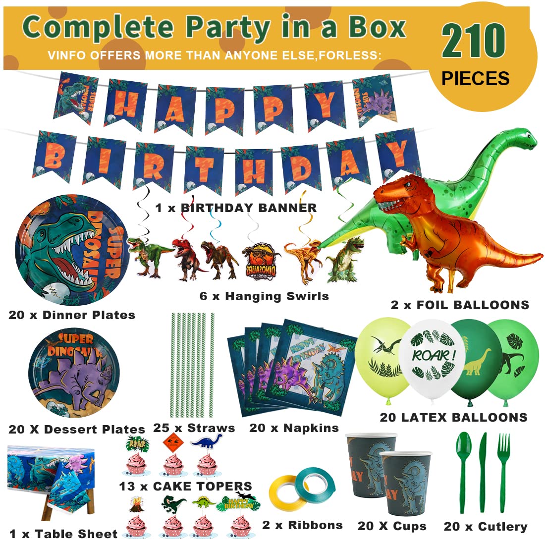 Vinfo Dinosaur Cups add colorful flair and spill-free sipping for mini guests.
