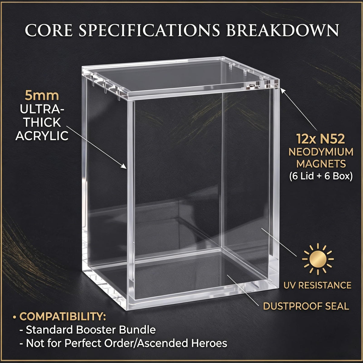 VINJKZQ magnetic closure keeps cases securely closed and accessible.