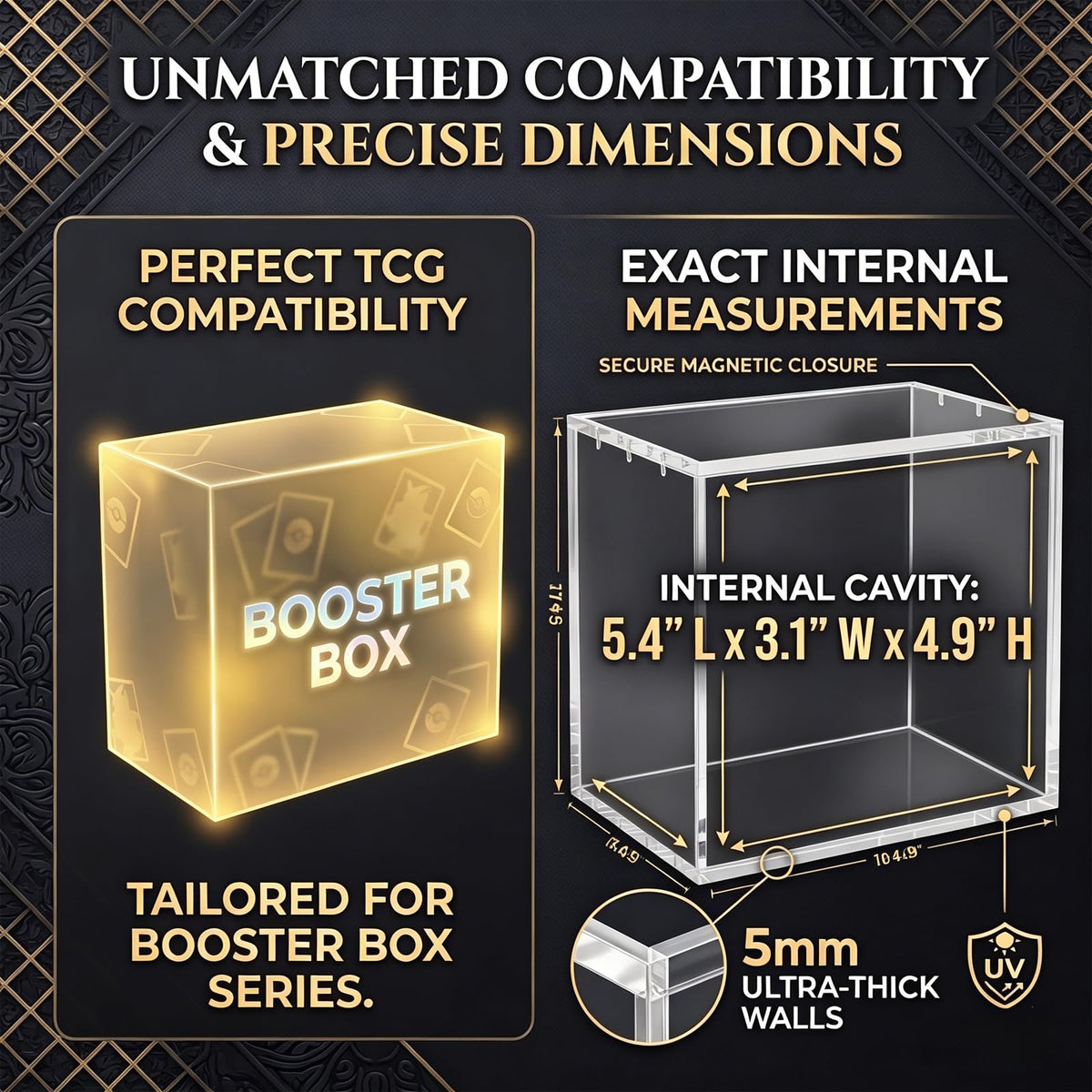 VINJKZQ magnetic lid keeps booster box secure for transport