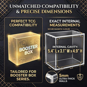 VINJKZQ magnetic lid keeps booster box secure for transport