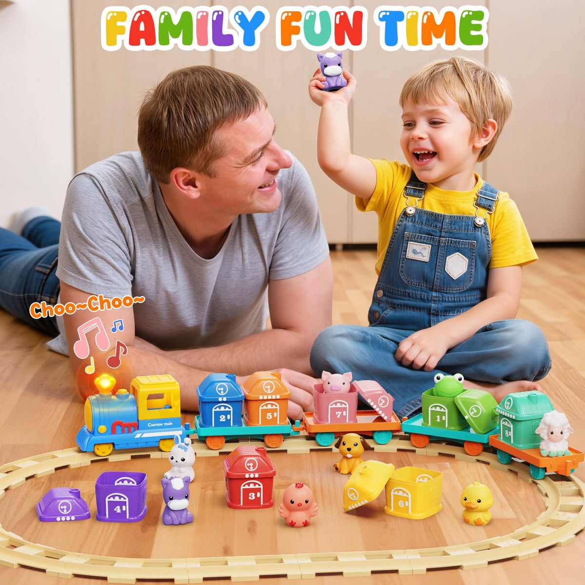 Vinkp colorful barns aid color recognition and basic number matching