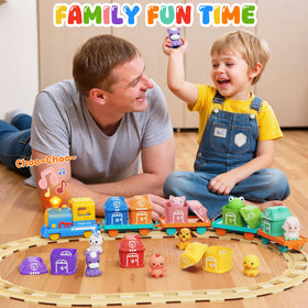 Vinkp colorful barns aid color recognition and basic number matching