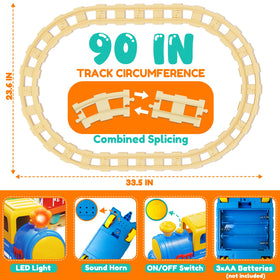 Vinkp straight tracks facilitate smooth, easy assembly for toddlers