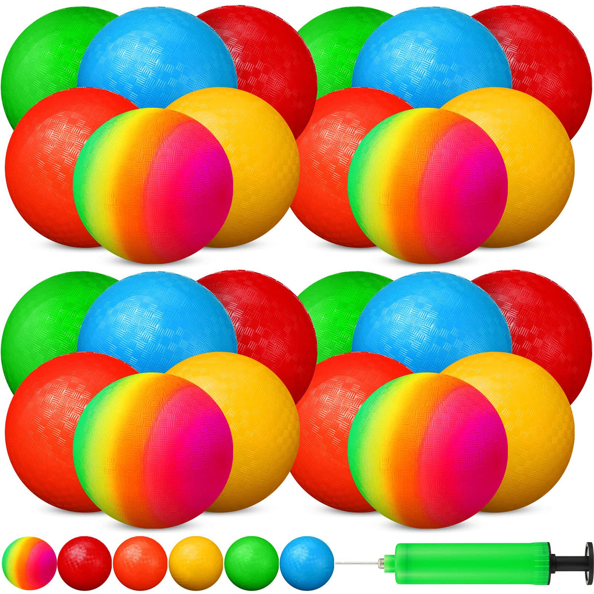 Vinsot 12-pack playground balls in mixed colors for versatile indoor-outdoor play