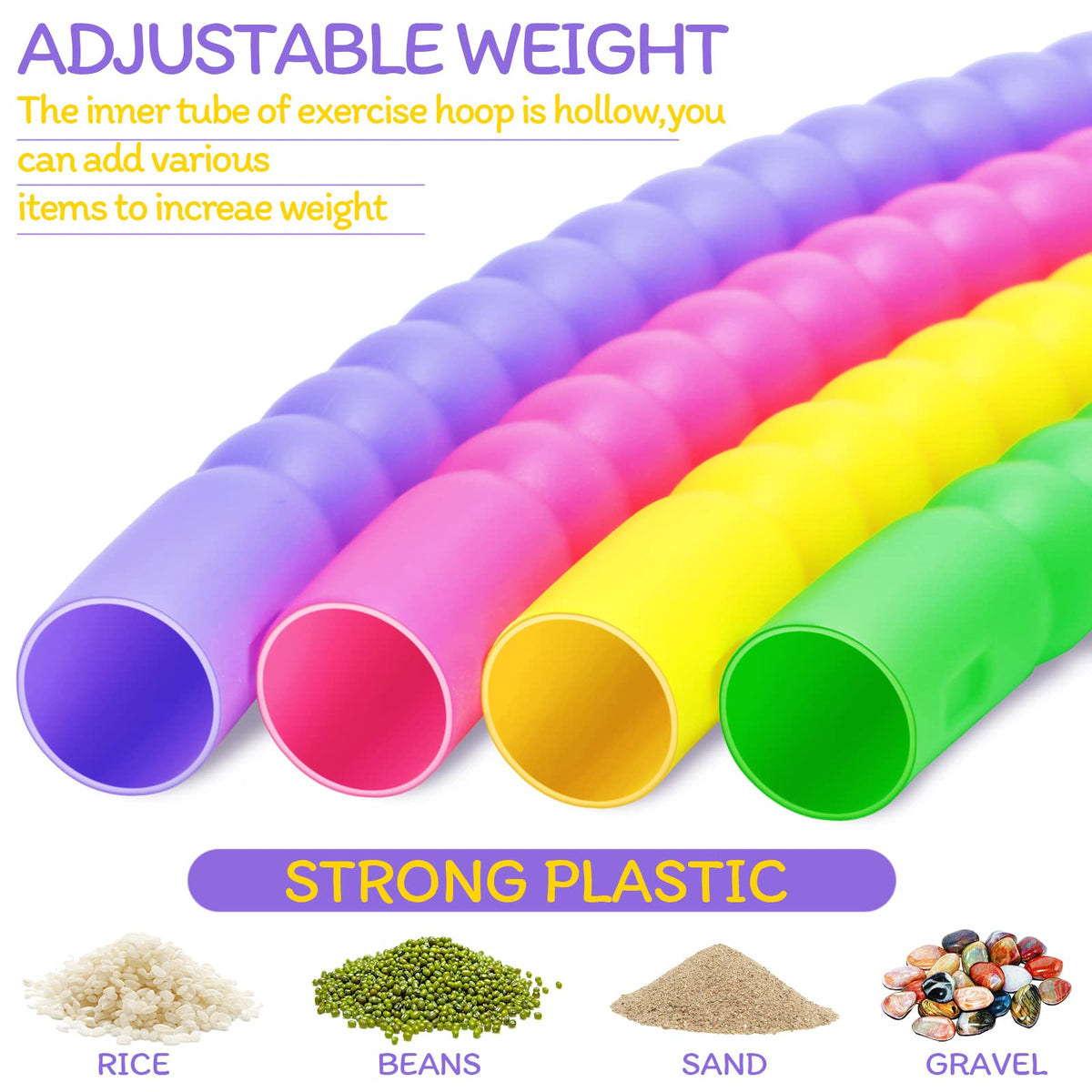 Vinsot green detachable hoops versatile for outdoor decor and playful training sessions.