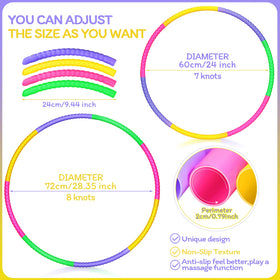 Vinsot pink detachable hoops ideal for party games and kids' exercise routines.