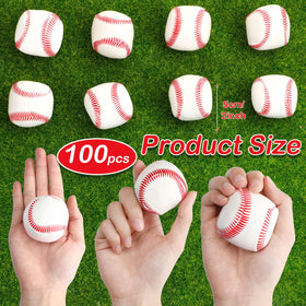 Vinsot baseball stress balls 100pcs for party favors and classroom activities.