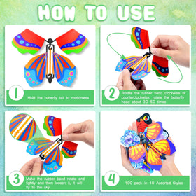 Vinsot butterfly head rotation in action demonstrates simple wind-up play.