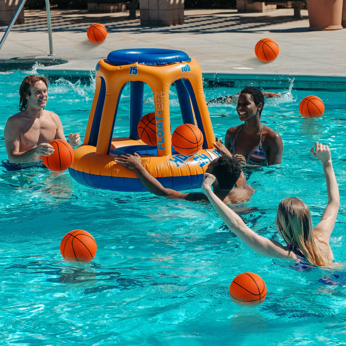 Durable Vinsot rubber basketball with thick grip-friendly surface.