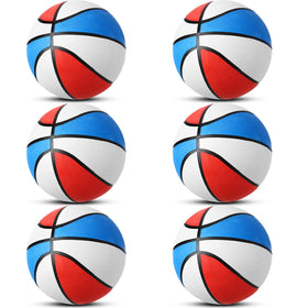 Vinsot mini basketballs set, six deflated, ready for quick inflation and indoor play.