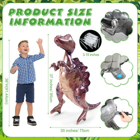 Vinsot self-standing dinosaurs balloons add dramatic garden party visuals.