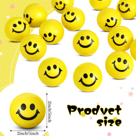 Vinsot yellow 2-inch stress ball in hand, easy squeeze for finger exercise.
