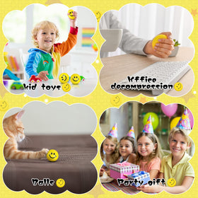 Vinsot party favors yellow stress balls, 2-inch, ideal gift filler for events.