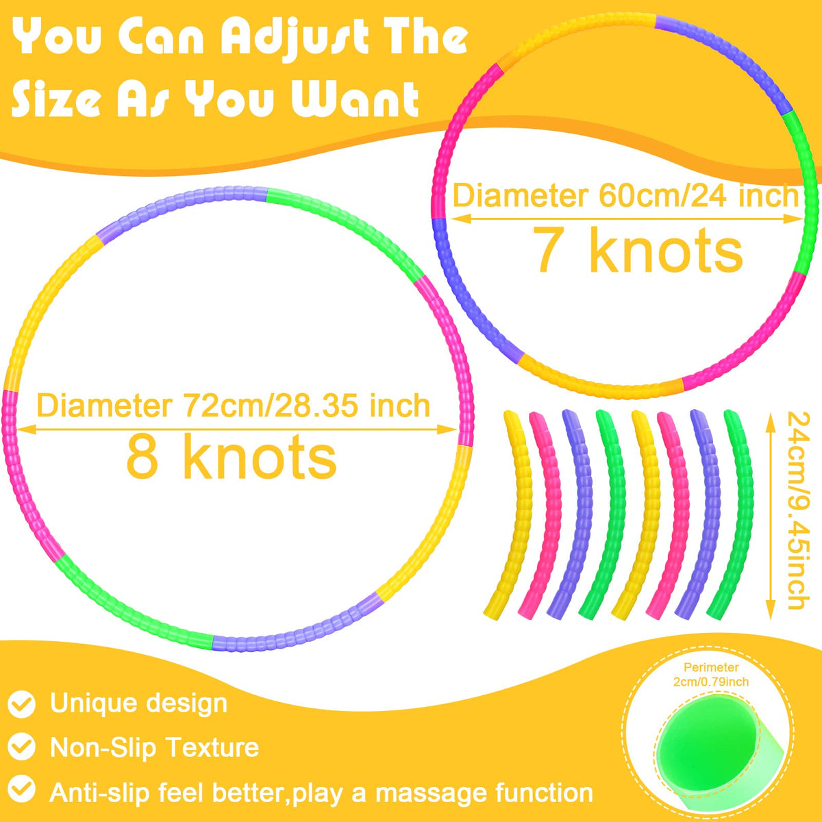 Vinsot toy hoop pink color ideal for party decor and play.