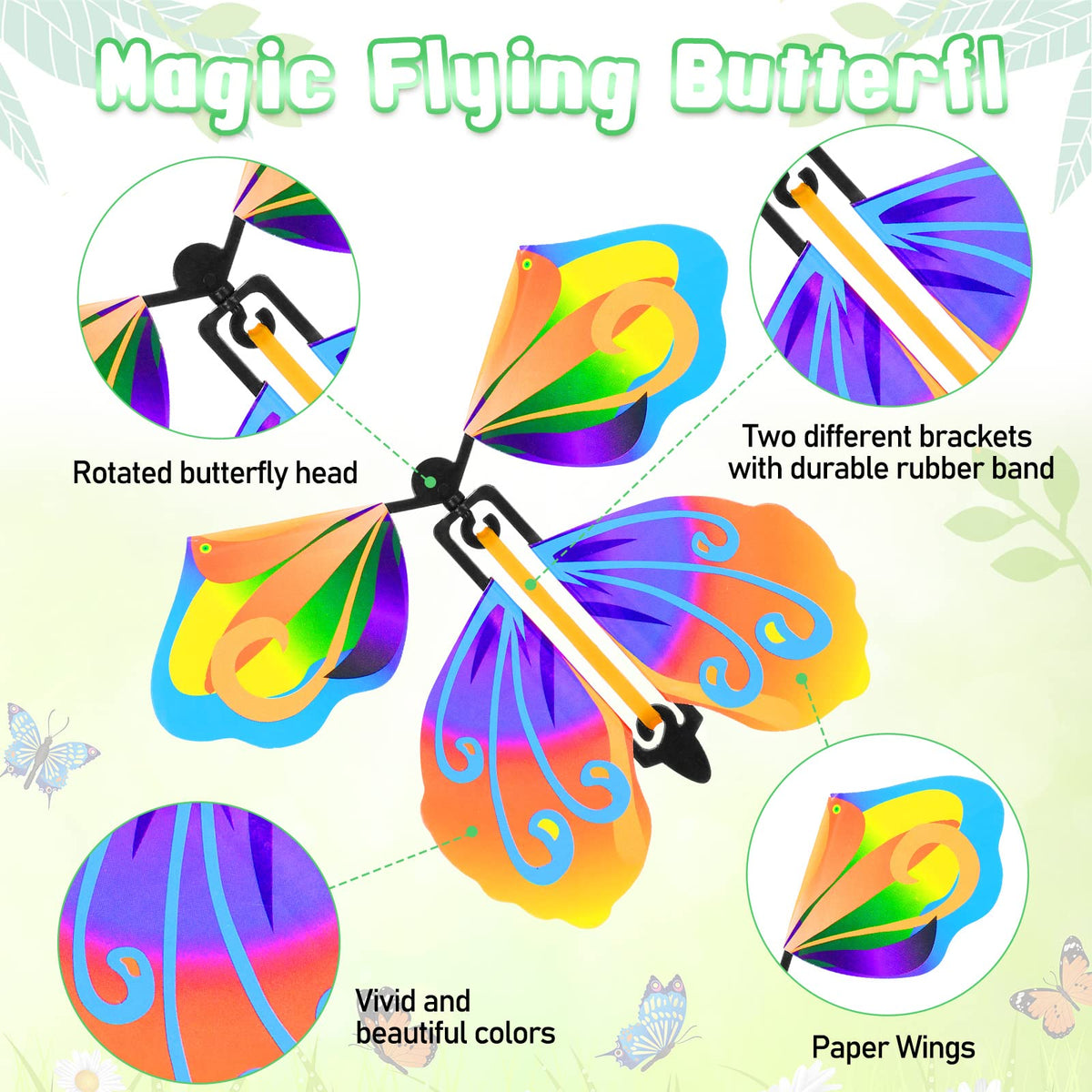 Vinsot wind-up mechanism shows easy rubber band flight.