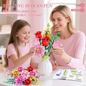 VINTOP pink roses and botanicals highlighting vibrant, enduring home decor.