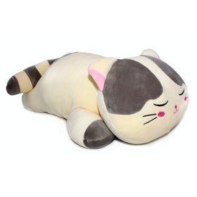 Vintoys cat hugging pillow gray 23.5in offers cozy daily hugs