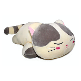 Vintoys cat hugging pillow closeup fur texture highlights ultra-soft touch