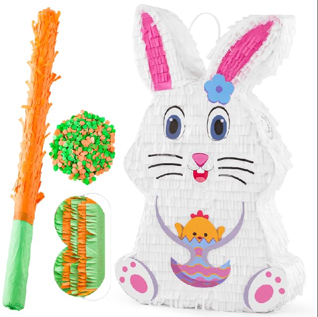 VinTS Bunny Pinata forward view shows a cute Easter design for festive parties