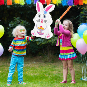VinTS Bunny Pinata hanging loop enables simple display at events