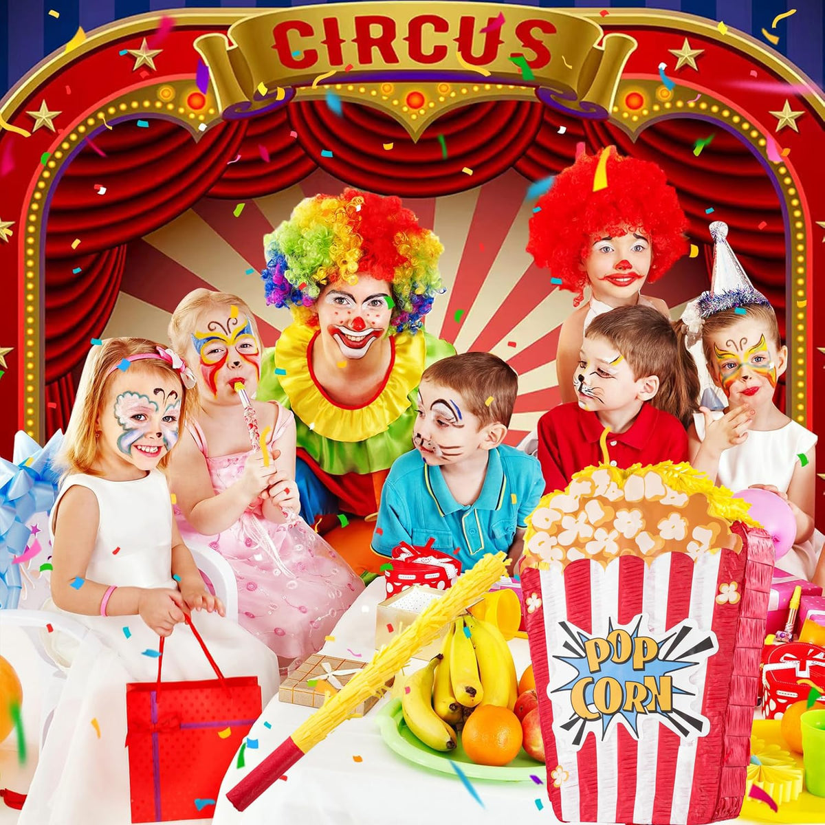VinTS popcorn pinata hanging loop and sturdy top ring