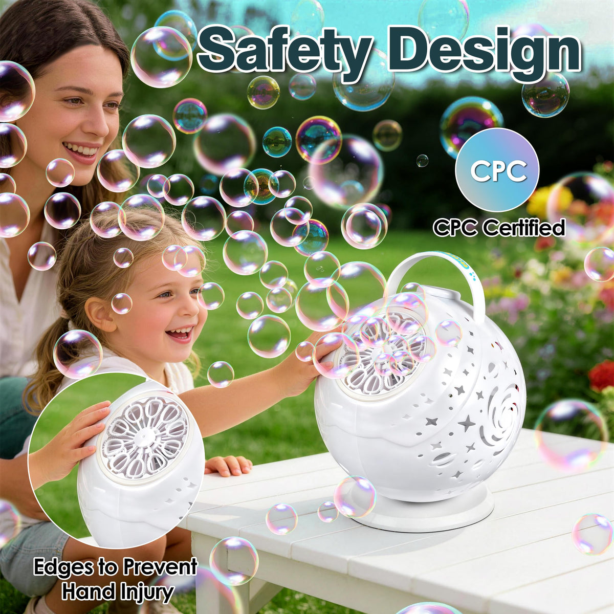 Viondra bubble machine with wireless remote control lets you adjust mood from a distance