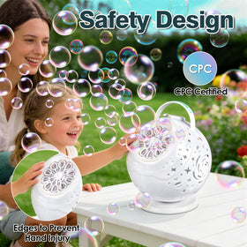Viondra bubble machine with wireless remote control lets you adjust mood from a distance