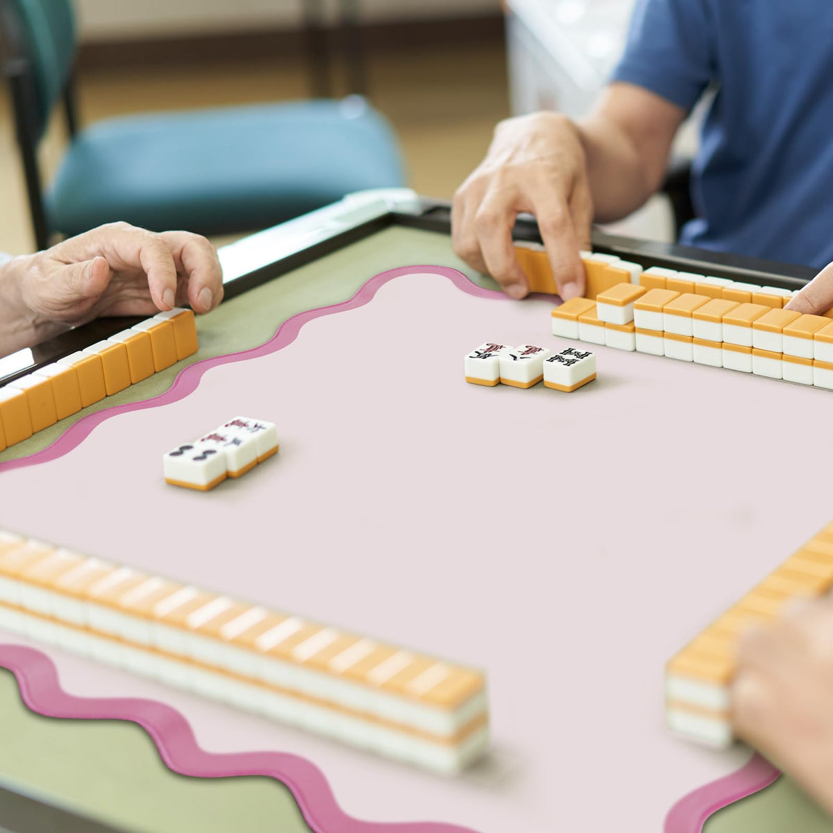 VioraWhite rubber material offers durability and surface protection for tables.