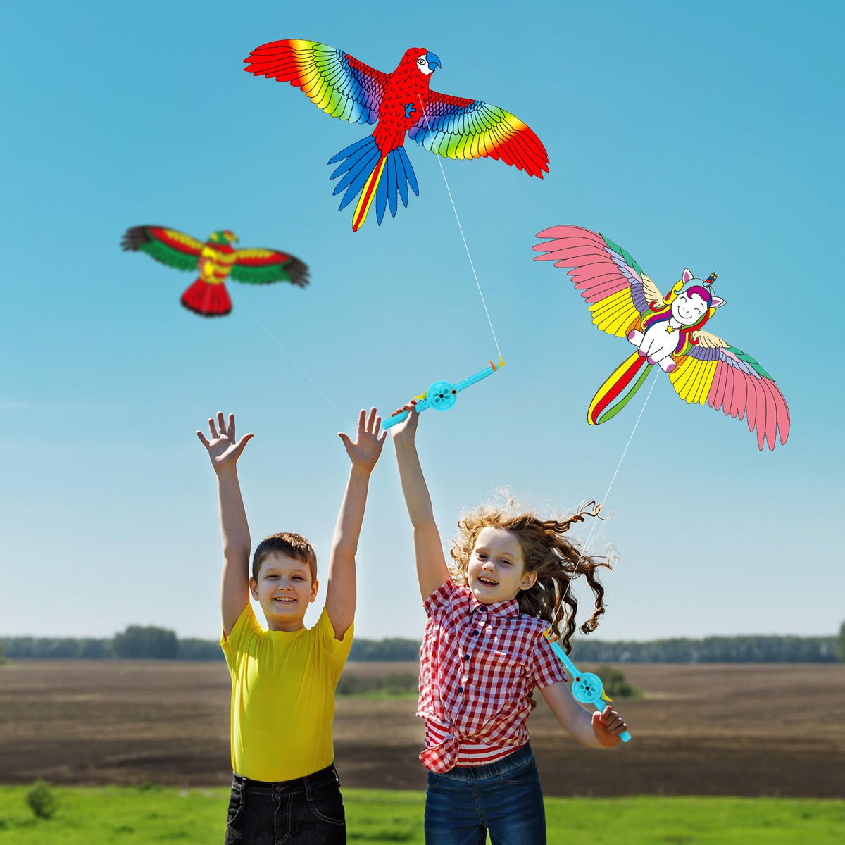 VioraWhite colorful kite set packaging ready for group play