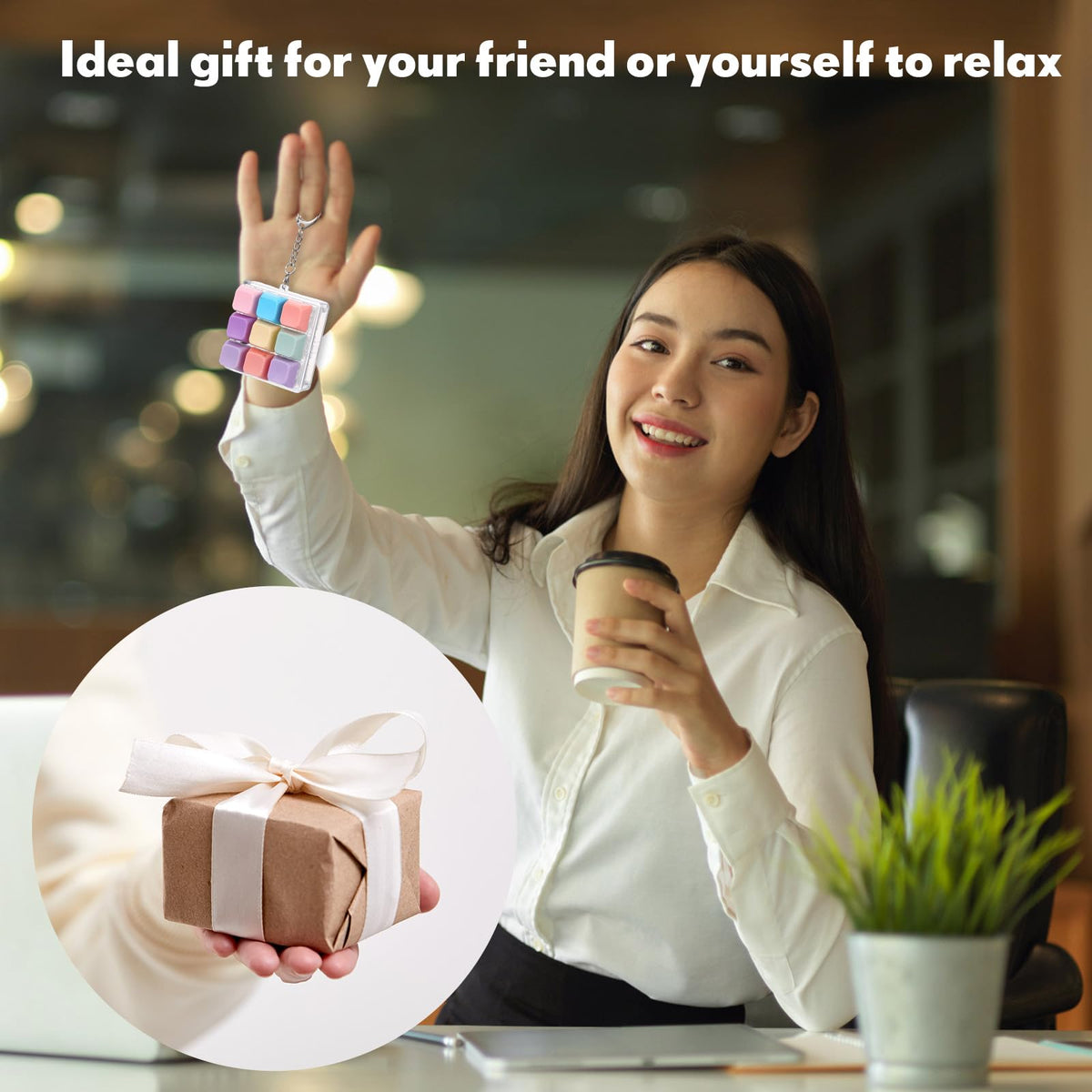 VioraWhite compact desk accessory that is lightweight and hang-friendly