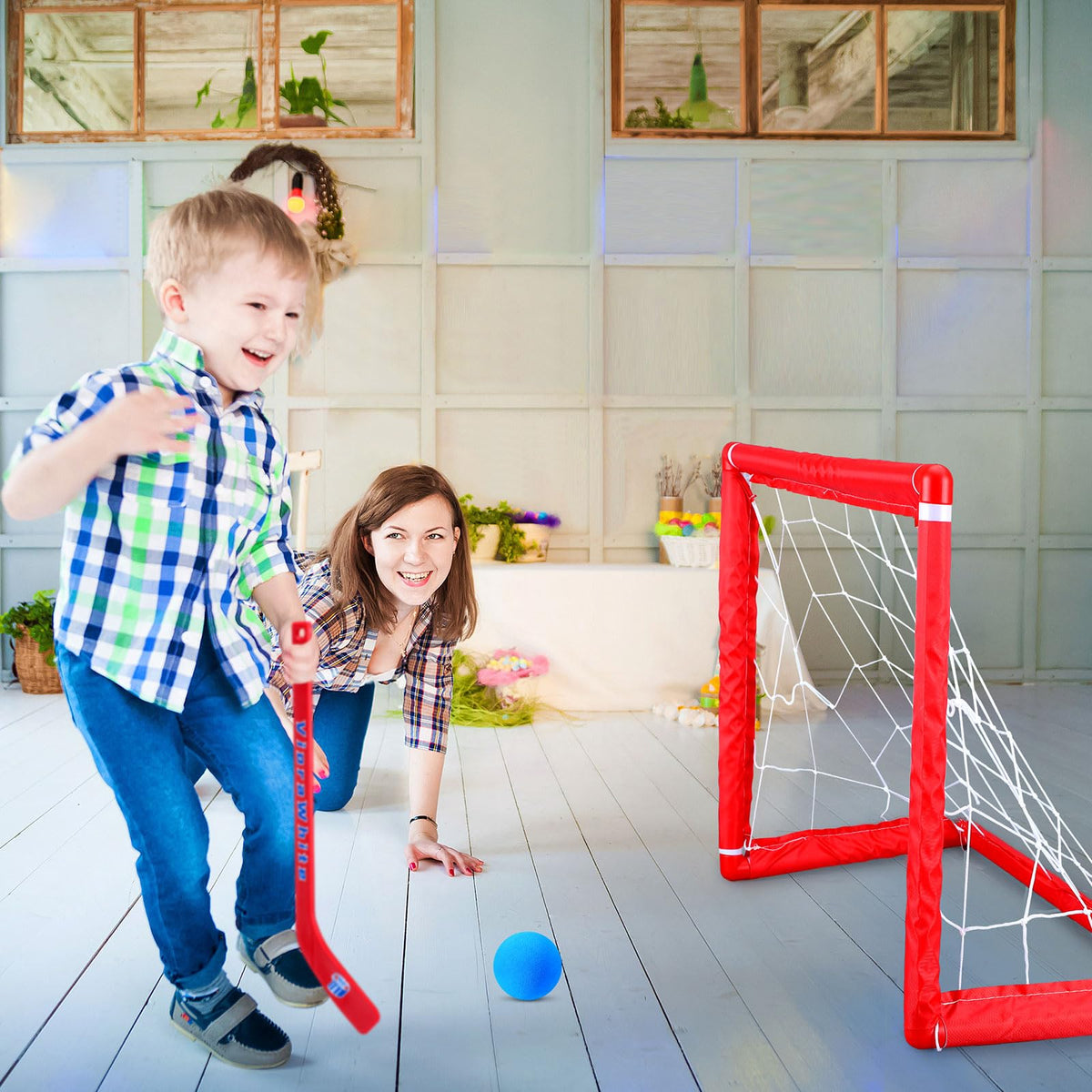 VioraWhite durable plastic sticks withstand repeated shots during quick rounds