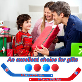 VioraWhite gift-ready knee hockey set suits birthdays or holidays