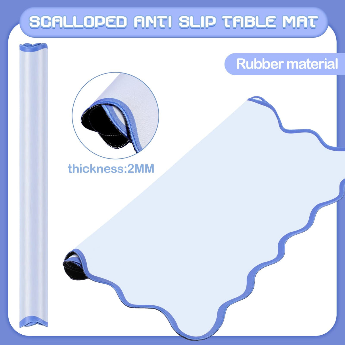 VioraWhite 80x80 cm mahjong mat fits most setups.