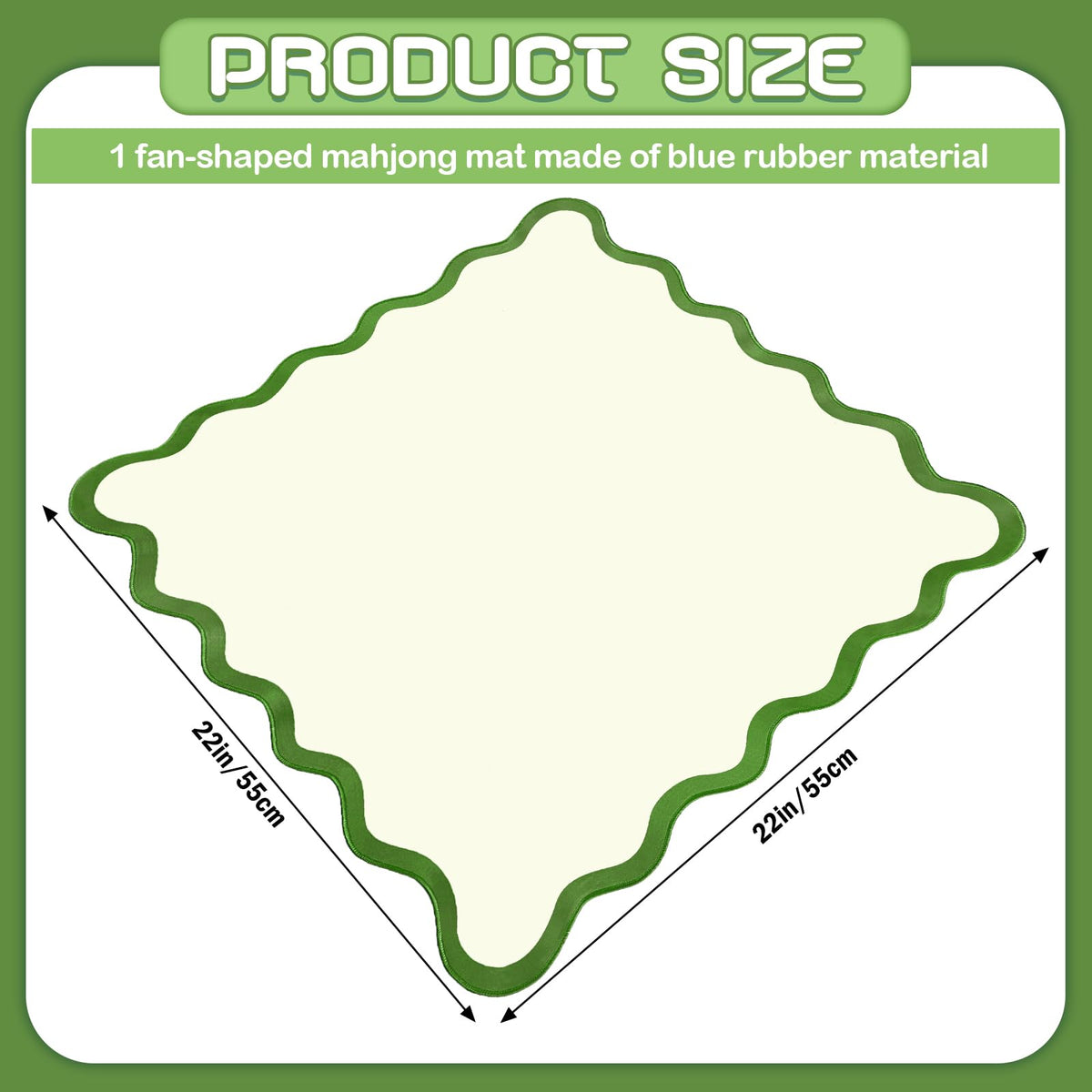 VioraWhite anti-slip back keeps mat stable during play