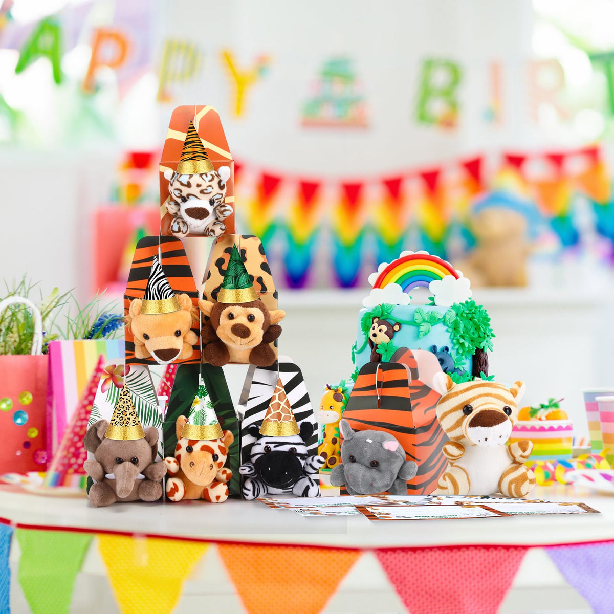 VioraWhite mini jungle animals collection adds charm to decor.