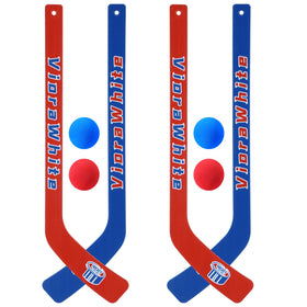VioraWhite mini knee hockey sticks for easy grip and engaging indoor play
