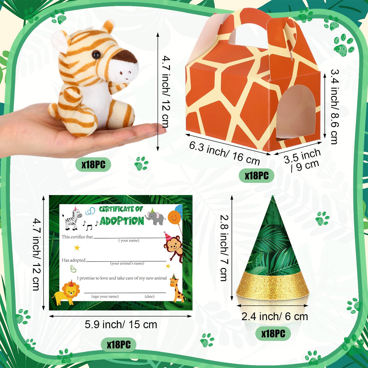 VioraWhite safari animal hats—playful party accessories that spark smiles.