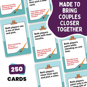 Viral Studios The Couples Painting Game Butterfly and Caterpillar motif invites playful, meaningful conversations.