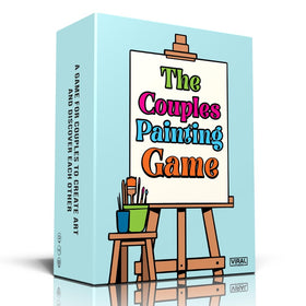 Viral Studios The Couples Painting Game Love Birds scene promotes intimate date-night connection.