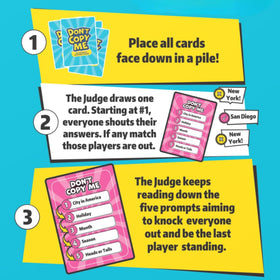 Viral Studios Don't Copy Me elimination action: fast rounds and dramatic shifts