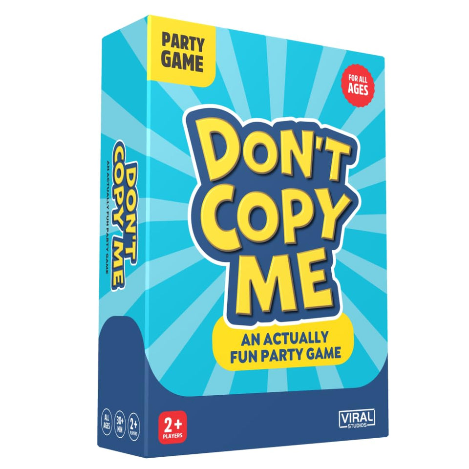 Viral Studios Don't Copy Me prompt card: bold prompts for high-energy play
