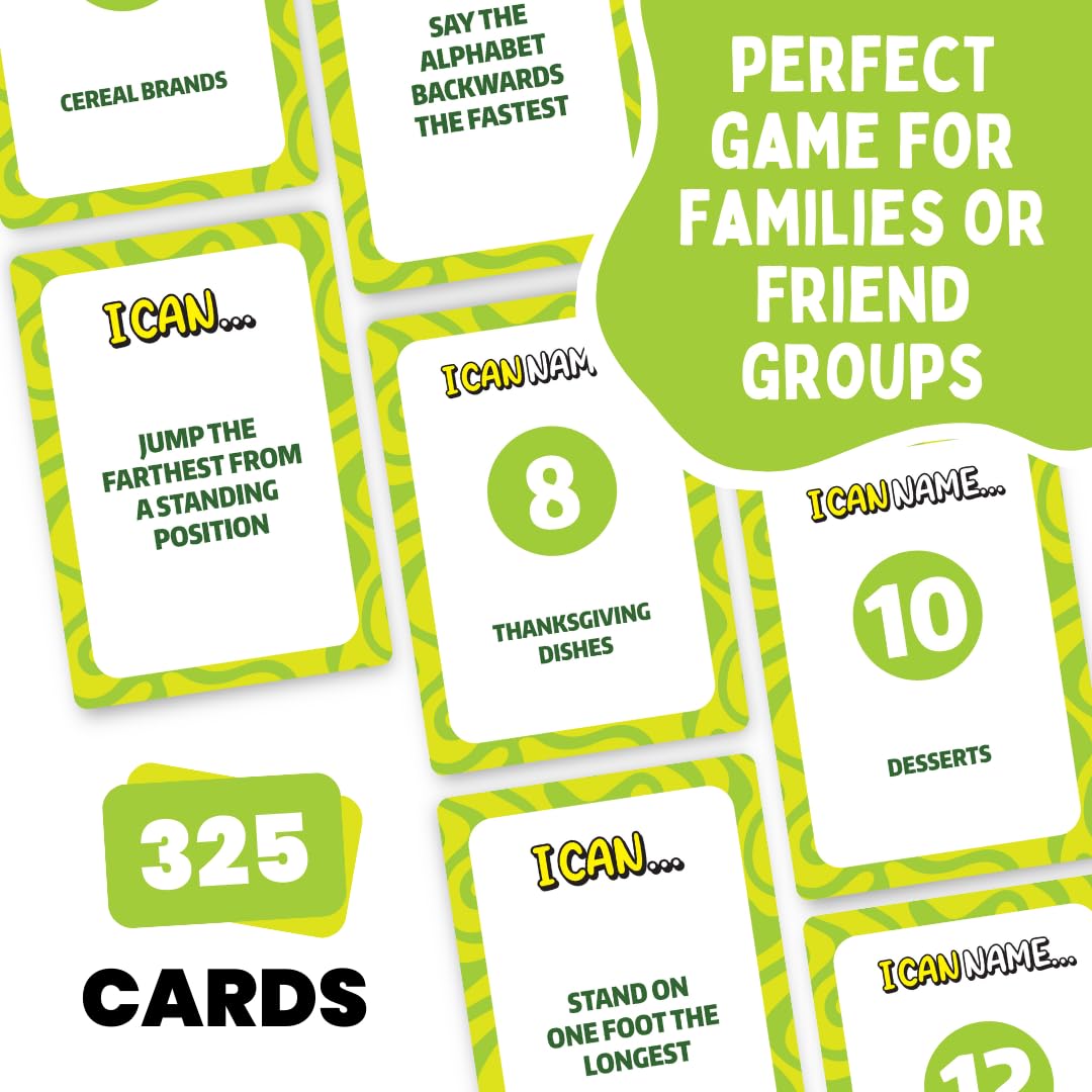 Challenge cards add twists and laughs to the session.