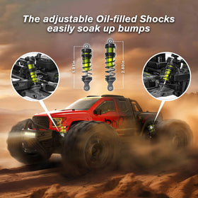 VIRCAS 1/14 brushless RC car gearbox and gears up-close show robust components