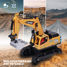 ViRockSign excavator batteries charging shows long play time support