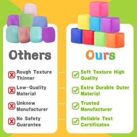 Viroucal durable stress balls return to shape after squeeze.