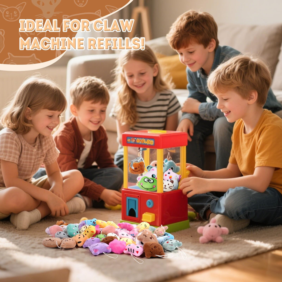 Visator soft polyester plush toys, safe for kids aged 3+.